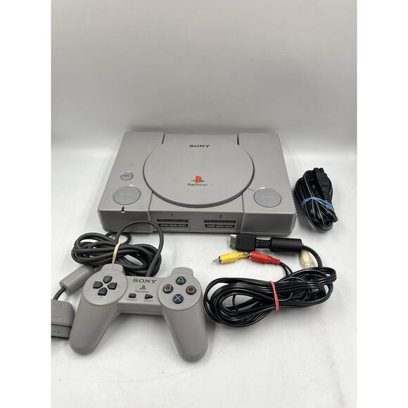 Sony PlayStation 1 Console Bundle TESTED WORKS PS1 Video Game System - SCPH-1001